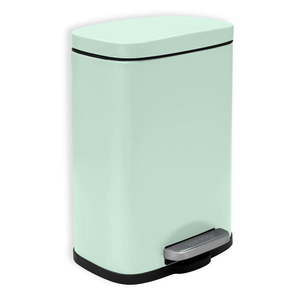 Nášľapný oceľový odpadkový kôš v mentolovej farbe 5 l Akira – Spirella vyobraziť