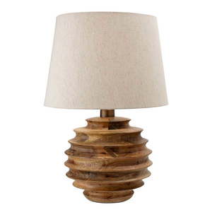Stolová lampa v tmavoprírodnej farbe s textilným tienidlom (výška 54 cm) Svale – Bloomingville vyobraziť