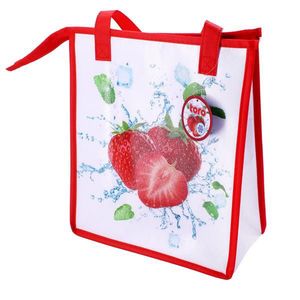 Termo taška na zips TORO 32x27x13cm jahoda vyobraziť