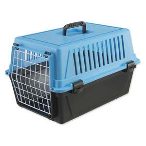 Čierna/svetlomodrá prepravka pre domáceho miláčika 37x58 cm Ferplast Atlas 20 – Plaček Pet Products vyobraziť