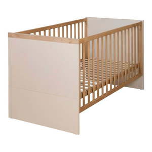 Béžová/v prírodnej farbe postieľka s nastaviteľnou výškou 70x140 cm Jil – Roba vyobraziť