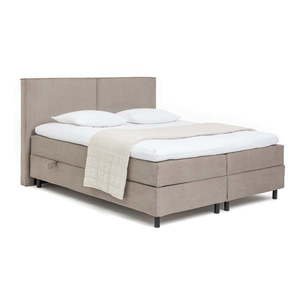 Boxspring posteľ taupe s úložným priestorom 180x200 cm Elva Bold – Bonami Selection vyobraziť