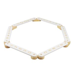 Biela senzorická dráha z borovicového dreva 10x408x5 cm Montessori – Meowbaby vyobraziť