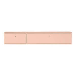 Svetloružový TV stolík 136x22x32, 5 cm Mistral – Hammel Furniture vyobraziť