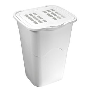 Plastový kôš na špinavú bielizeň HEIDRUN 50l. Možnosť: WHITE vyobraziť