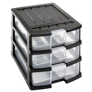 Plastový regál 3 zásuvky HEIDRUN 34x25x23.5cm MIX farieb vyobraziť