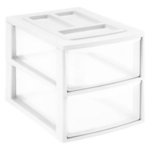 Plastový regál 2 zásuvky HEIDRUN 38x27x26cm MIX farieb vyobraziť