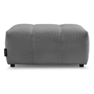 Sivá podnožka z textílie buklé Roxelane – Bobochic Paris vyobraziť