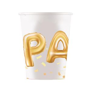 PROCOS Papierový téglik 200ml party 8ks vyobraziť