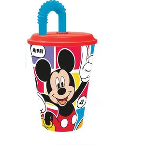 STOR Plastový téglik so slamkou MICKEY 430ml vyobraziť