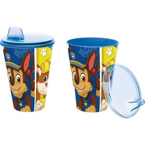 STOR Plastový téglik s náustkom Paw Patrol 430ml modrý vyobraziť