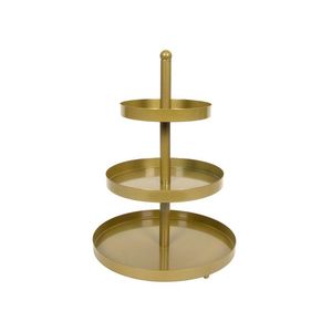 HIT Etažérka 3 poschodia zlatá vyobraziť