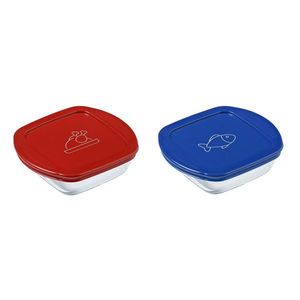 Sada sklenených dóz s viečkom PYREX 2x300ml vyobraziť