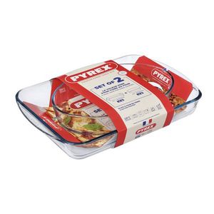 Súprava sklenených pekáčov PYREX 2ks 2200ml a 3700ml vyobraziť