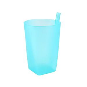 Plastový kelímok so slamkou TORO MIX farieb vyobraziť