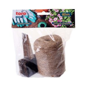 Záhradný jutový povraz TORO 60m a 10ks štítkov vyobraziť
