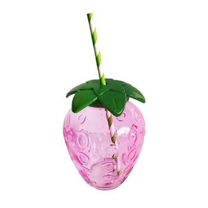 Pohár so slamkou TORO 450ml jahoda vyobraziť