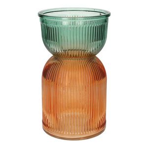 DUIF Sklenená váza SAME DUO 21cm zelená broskyňová vyobraziť