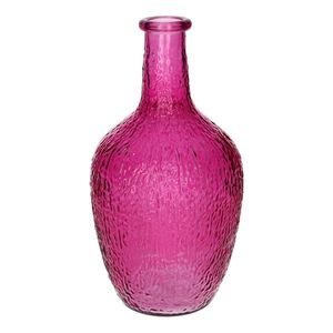 DUIF Sklenená váza fľaša MILANO 25cm ružová vyobraziť