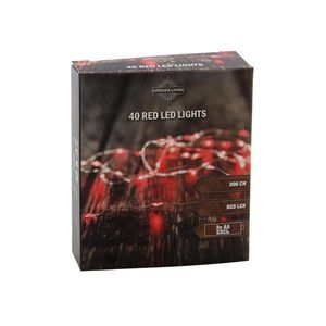 SVENSKA LIVING Svetelná reťaz 40LED 200cm červená vyobraziť