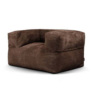 Tmavohnedý menčestrový sedací vak MooG – SLOWDOWN vyobraziť