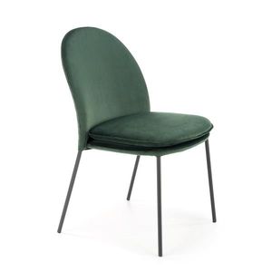 HALMAR K443 jedálenská stolička tmavozelená / čierna vyobraziť