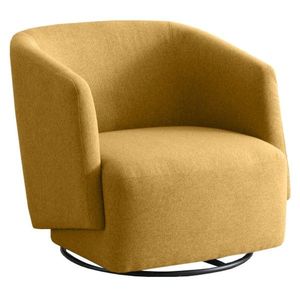 KONDELA Rodon dizajnové otočné kreslo žltá vyobraziť