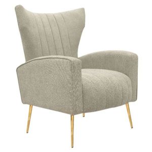 KONDELA Baret relaxačné kreslo béžová vyobraziť