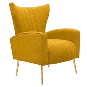 KONDELA Baret relaxačné kreslo žltá vyobraziť