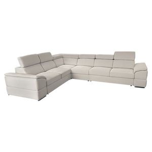 KONDELA Segoria Lux L/P rohová sedačka s rozkladom smotanová vyobraziť