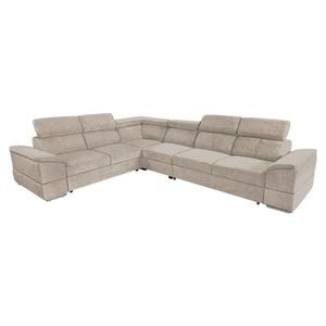 KONDELA Segoria Lux L/P rohová sedačka s rozkladom béžová vyobraziť