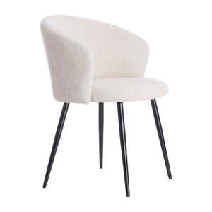 Krémovobiele kovové jedálenské kreslá v súprave 2 ks Radaja – Light & Living vyobraziť