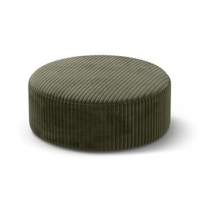 Zelený menčestrový taburet Dia – Micadoni vyobraziť