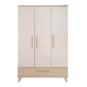 Krémová/v prírodnej farbe detská šatníková skriňa v dekore duba 118x190x52 cm Sidney – Roba vyobraziť