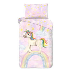 Ružové bavlnené detské obliečky na jednolôžko 140x200 cm Unisweet – Good Morning vyobraziť