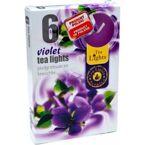 ADMIT - Sviečky čajové 6ks fialka vyobraziť