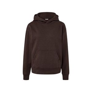 Mikina s kapucňou, tmavohnedá vyobraziť