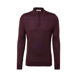Pulóver z vlny merino s golierom v štýle polokošele vyobraziť