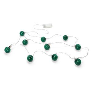 LED svetelná reťaz, gule s drážkami vyobraziť