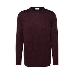 Pulóver z vlny merino, tmavočervený s melírom vyobraziť