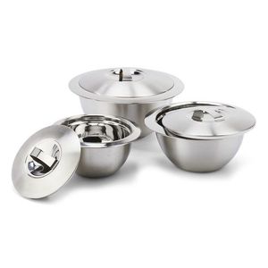 Servírovacie termomisky s uzáverom z ušľachtilej ocele, 3 ks vyobraziť