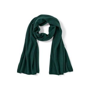 Kašmírový pletený šál, tmavozelený vyobraziť