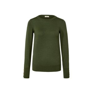 Pulóver z jemnej pleteniny s merino vlnou, zelený vyobraziť