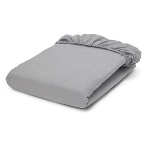 Napínacia posteľná plachta z prémiového flanelu, sivá, dvojlôžko vyobraziť