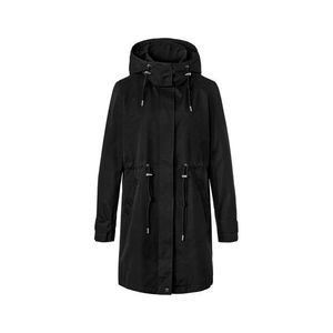 Parka s kapucňou, čierna vyobraziť