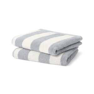 Uteráky, 2 ks, prúžkované, sivé vyobraziť