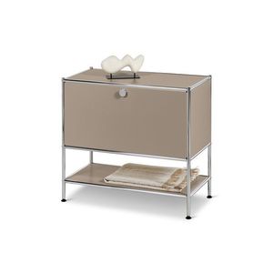 Kovová odkladacia skrinka »CN3« s výklopnými dvierkami, tmavošedá vyobraziť