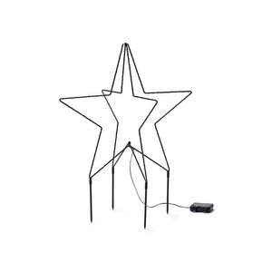 Vonkajšia hviezda s LED z kovu vyobraziť