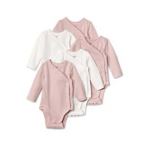 Body pre bábätká s možnosťou prispôsobenia veľkosti, ružové, 5 ks vyobraziť