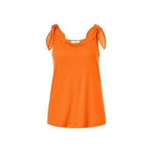 Top so zauzleným detailom, oranžový vyobraziť